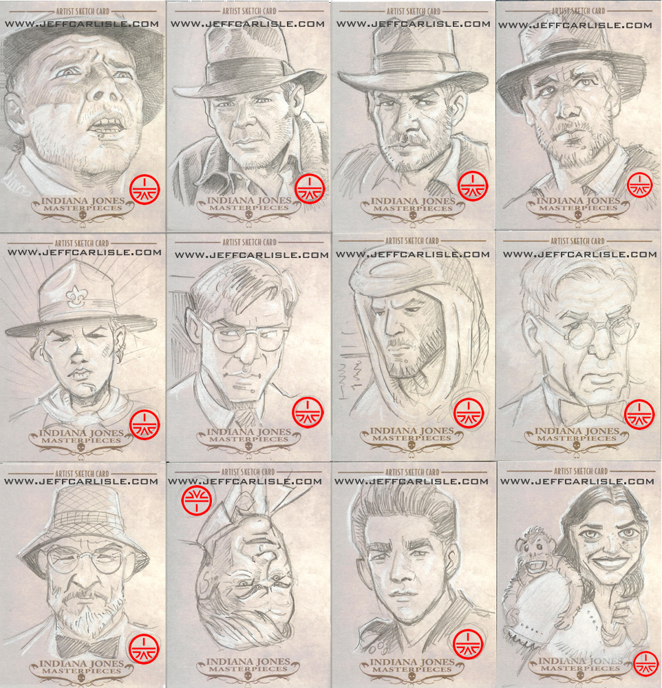 Indiana Jones Sketch Card 3 by Tommy Lee Edwards8856